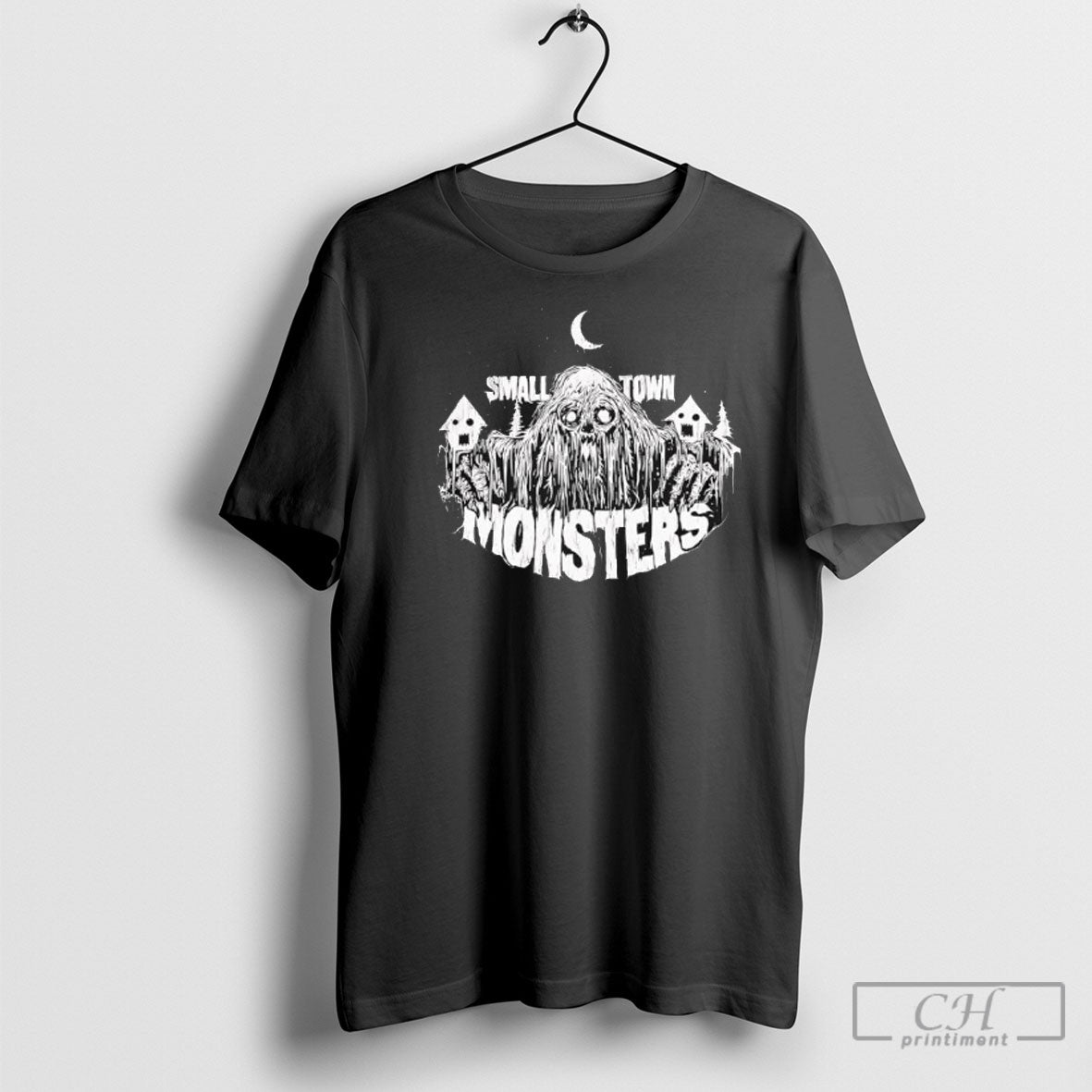 Halloween Ghost Monter Small Town Monsters Shirt Sweater