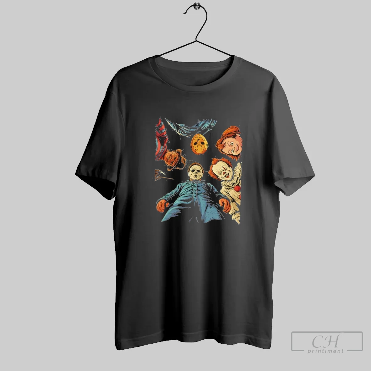 Halloween Horror Films Character T Shirt