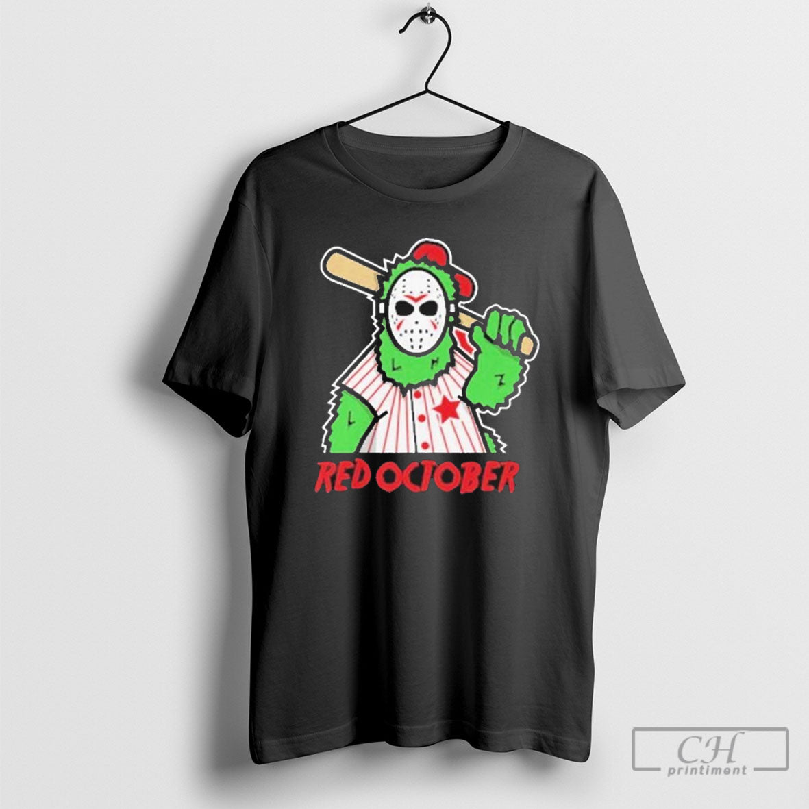 Halloween Jason Voorhees Phanatic Phillies Red October Shirt Sweater