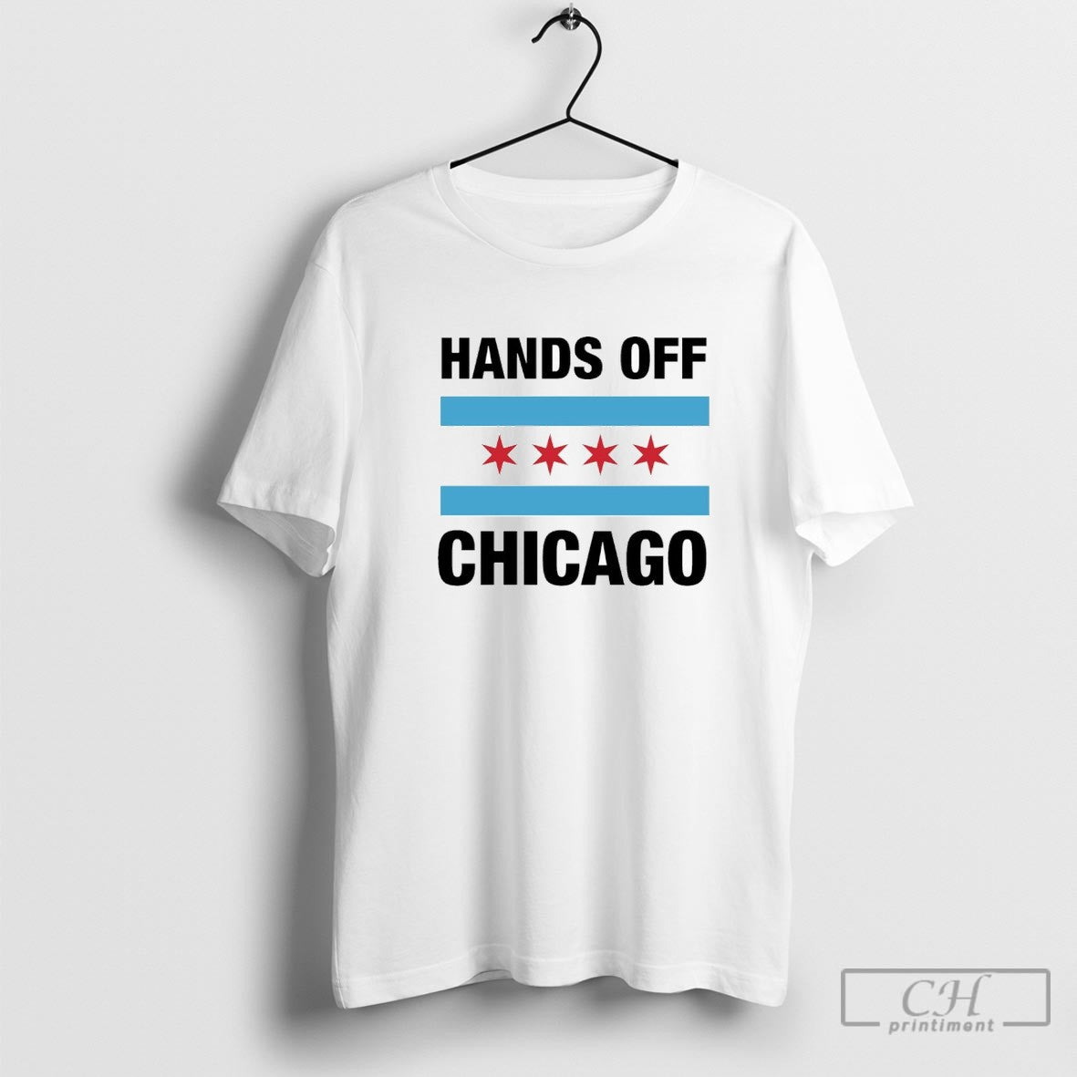 Hands Off Chicago Flag Shirt Sweater