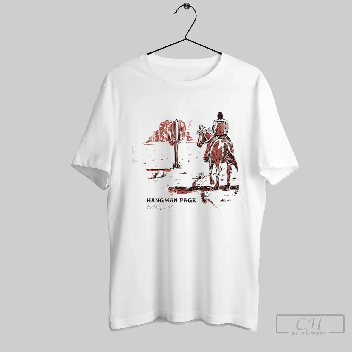Hangman Adam Page Happy Trails T Shirt