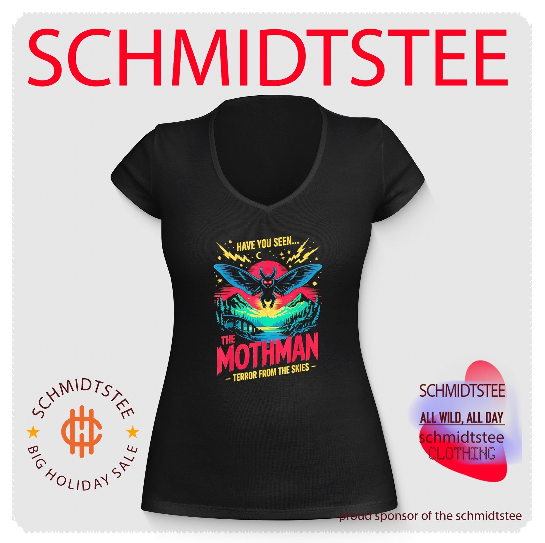 Have you seen the Mothman terror from the skies graphic shirt
