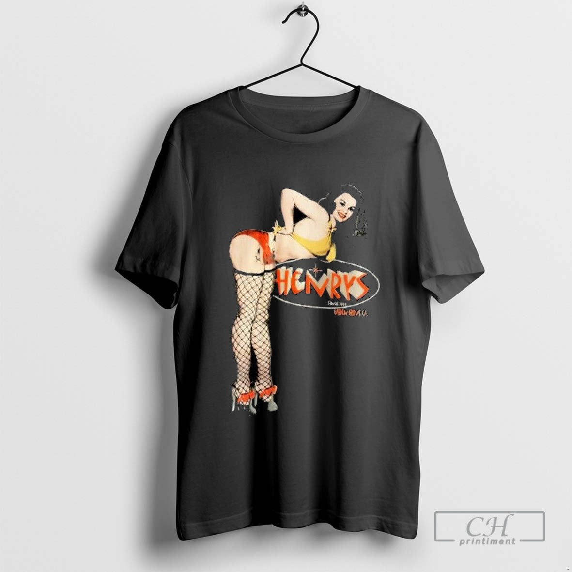 Henrys Pin Up Girl Since 1964 Garden Grove Ca T Shirt Sweater
