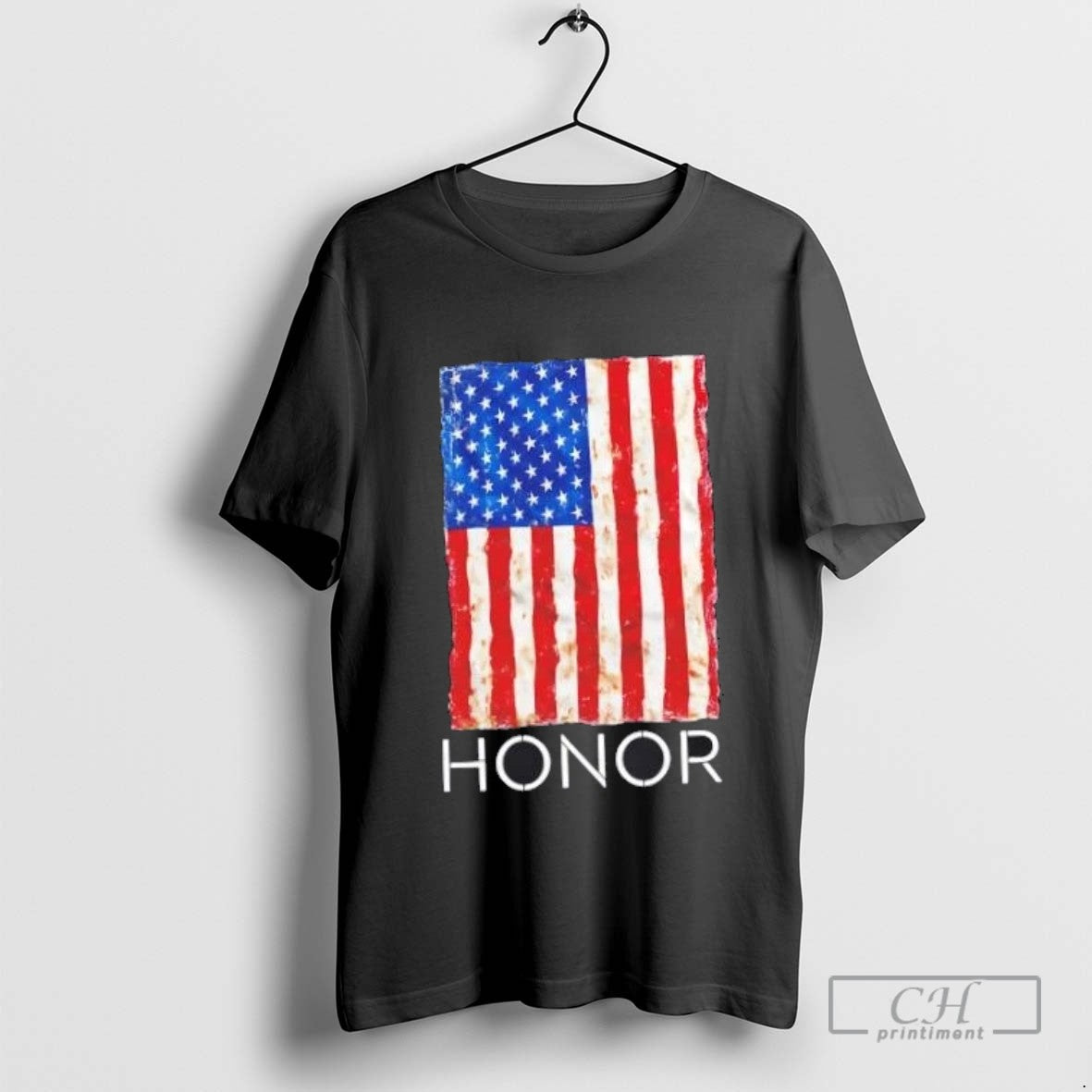 Honor Grit Stencil Patriot Us Flag