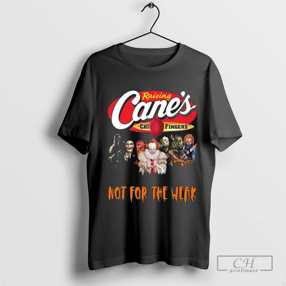 Horror Characters X Raising Canes Not For The Weak Halloween 2025 T Shirt Sweater