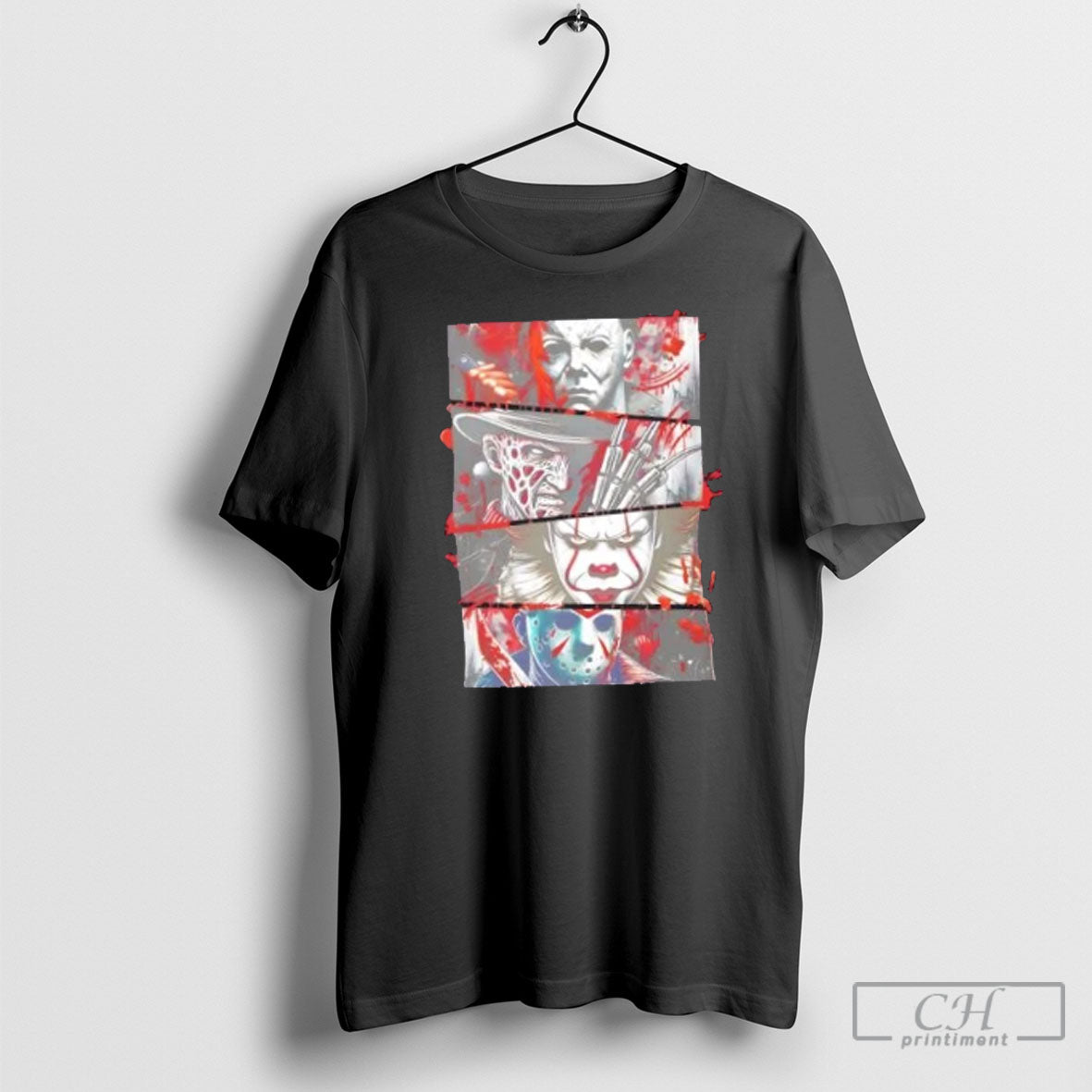 Horror Villains Scary Slasher Halloween Movies Shirt Sweater
