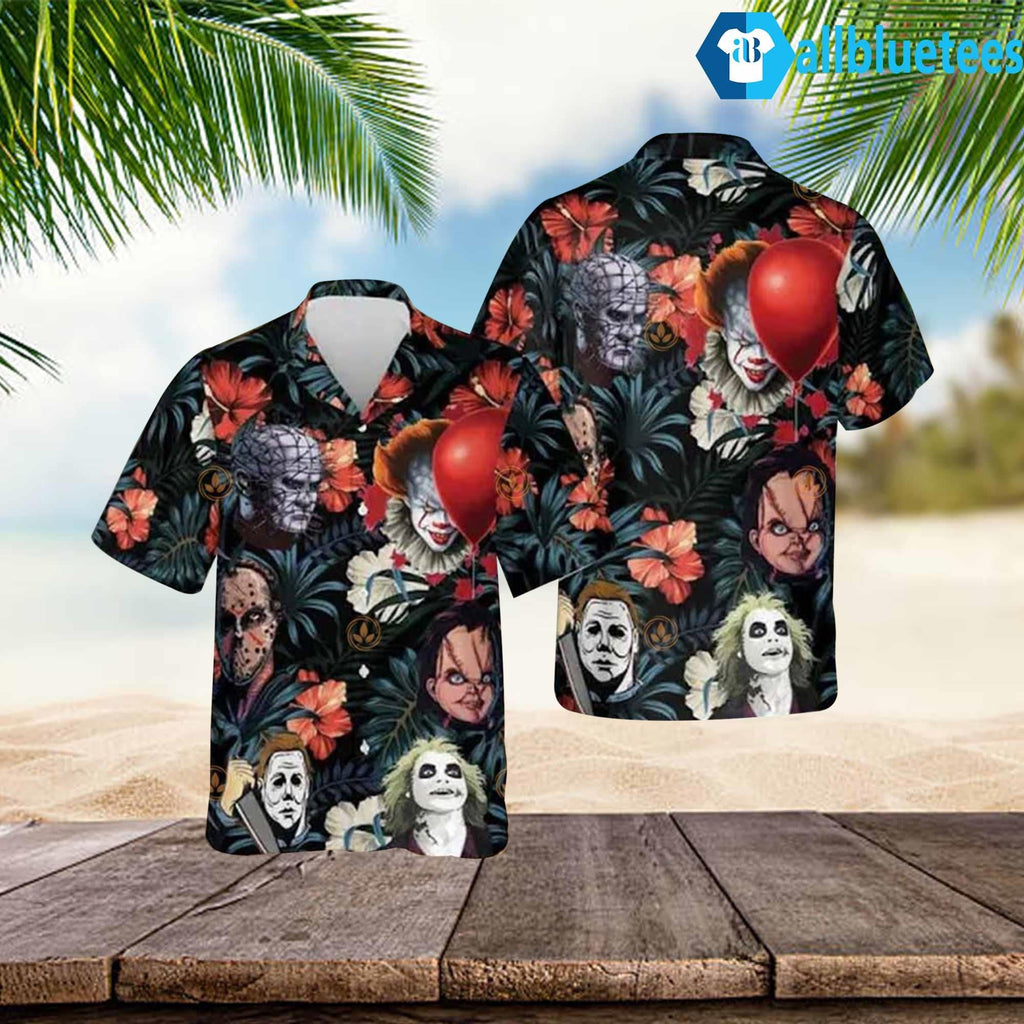 Horror Movie Character Hawaiian Shirt