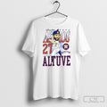 Houston Astros Jose Altuve 27 Caricature Cartoon White S