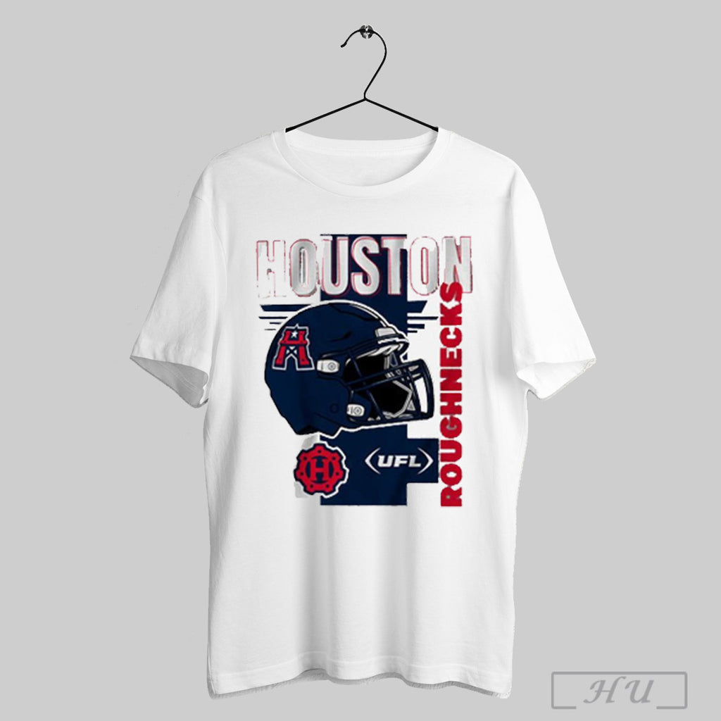 Houston Roughnecks Helmet Frame T Shirt