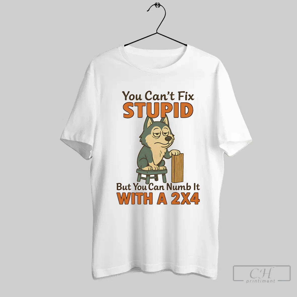 Husky You Cant Fix Stupid But You Can Numb It With A 2x4