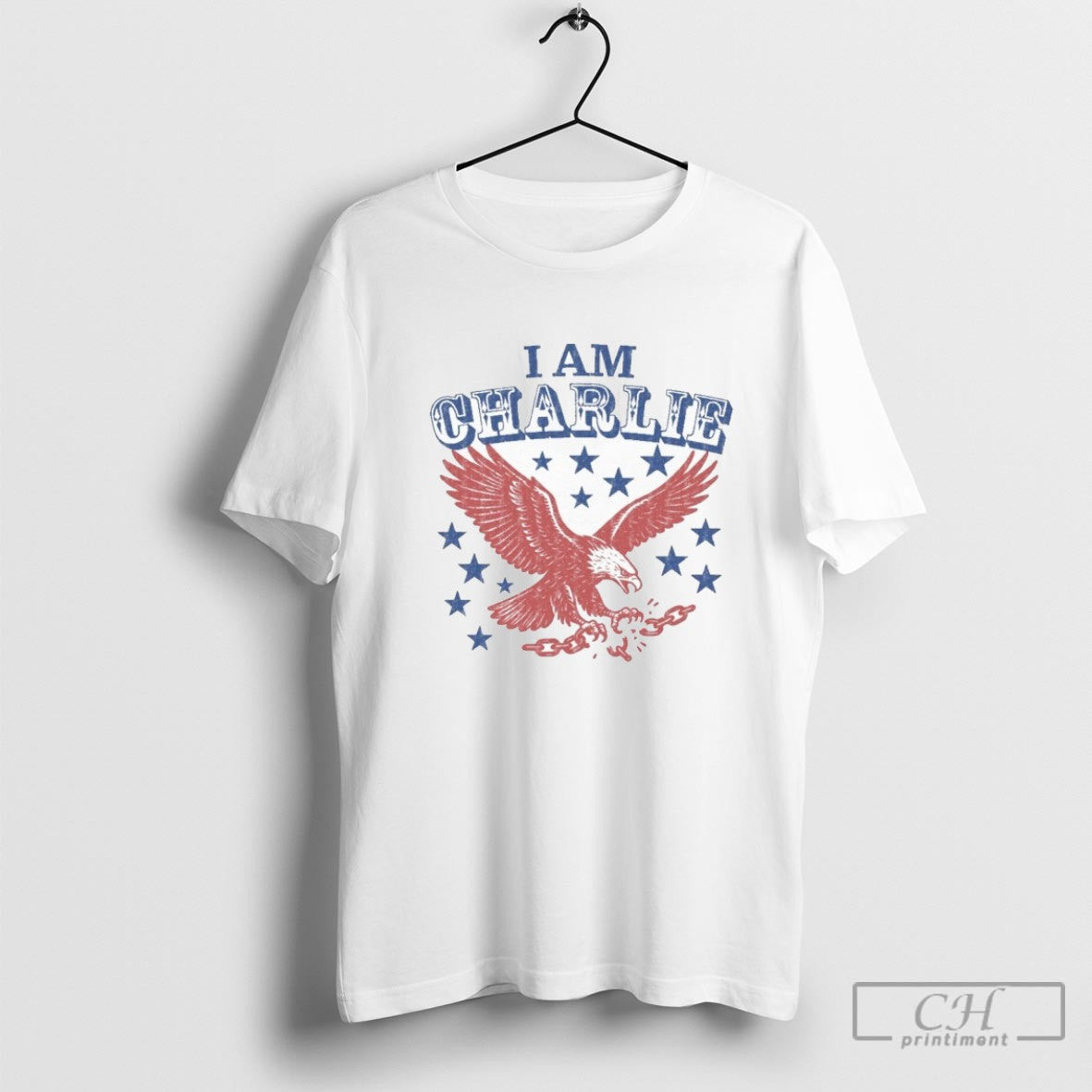 I Am Charlie Retro American Eagle Shirt Sweater