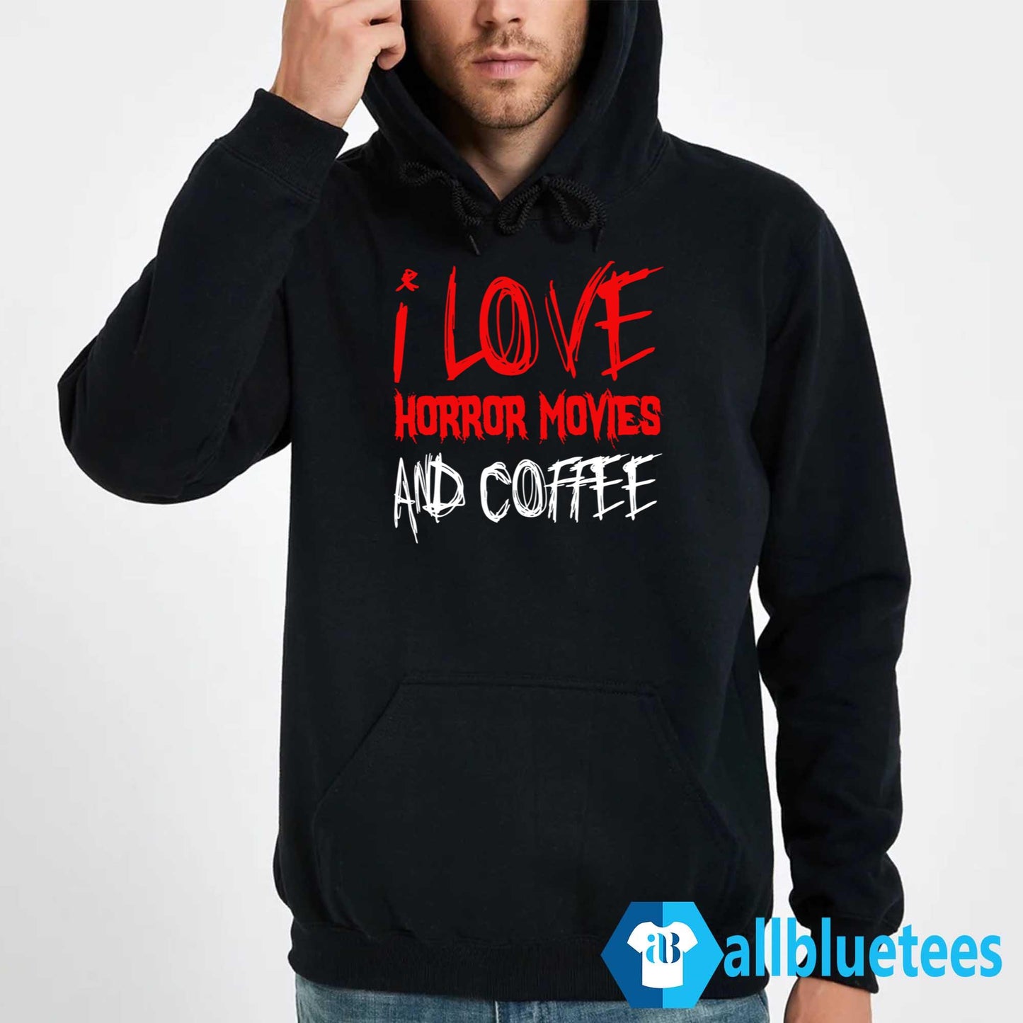 I Love Horror Movies And Coffee Shirt