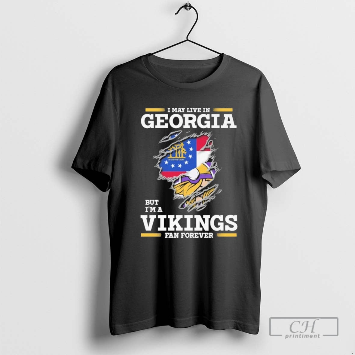 I May Live In Georgia But Im A Vikings Fan Forever