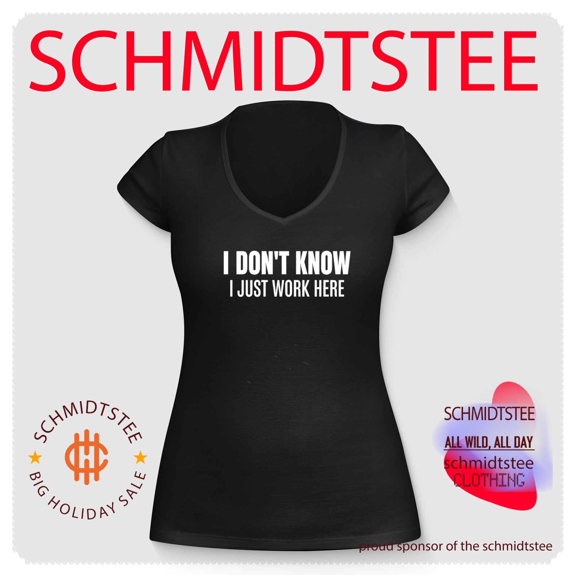 I don’t know I just work here text shirt