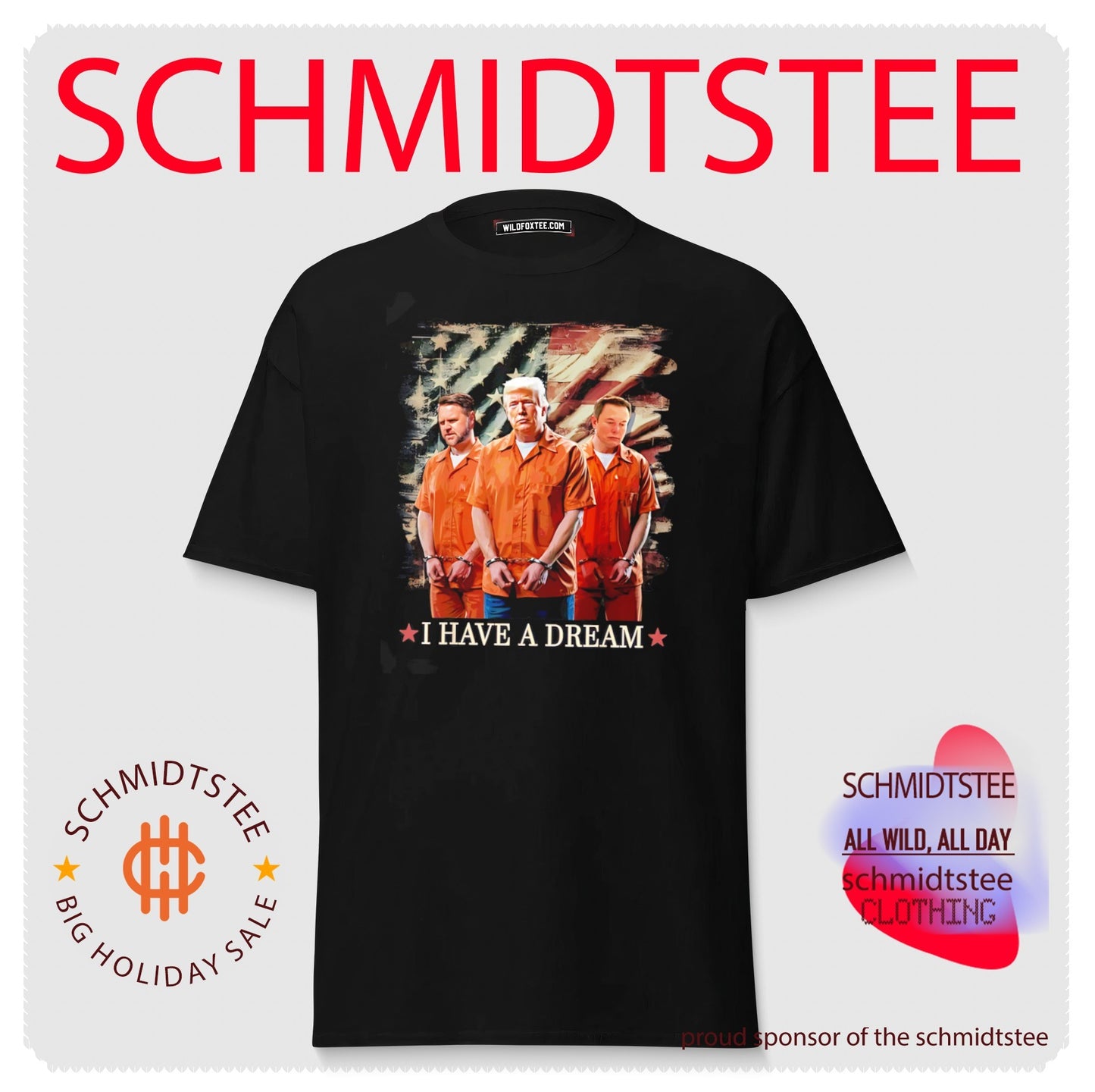 I have a dream Trump Elon Musk and JD Vance handcuffed shirt