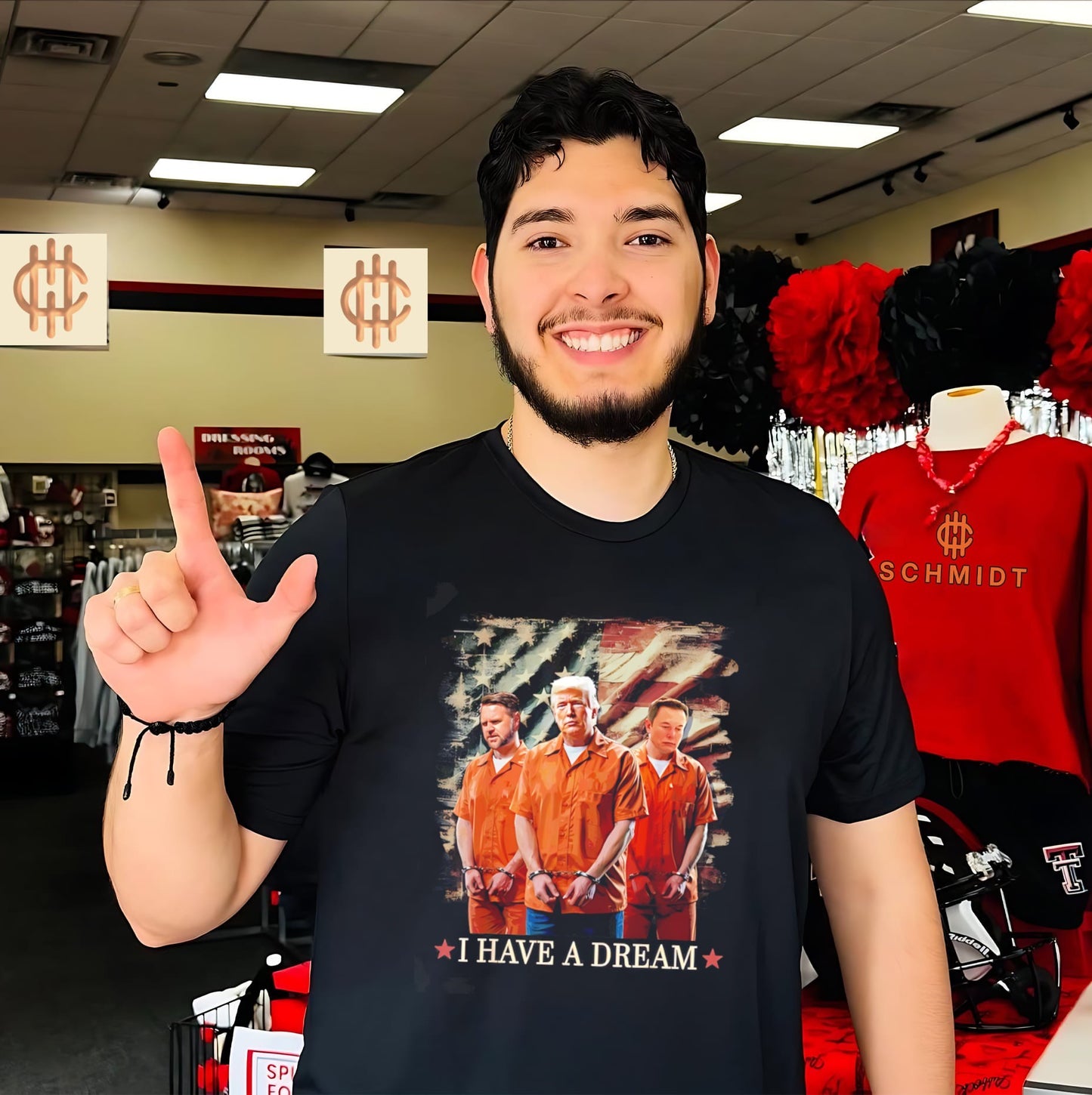 I have a dream Trump Elon Musk and JD Vance handcuffed shirt