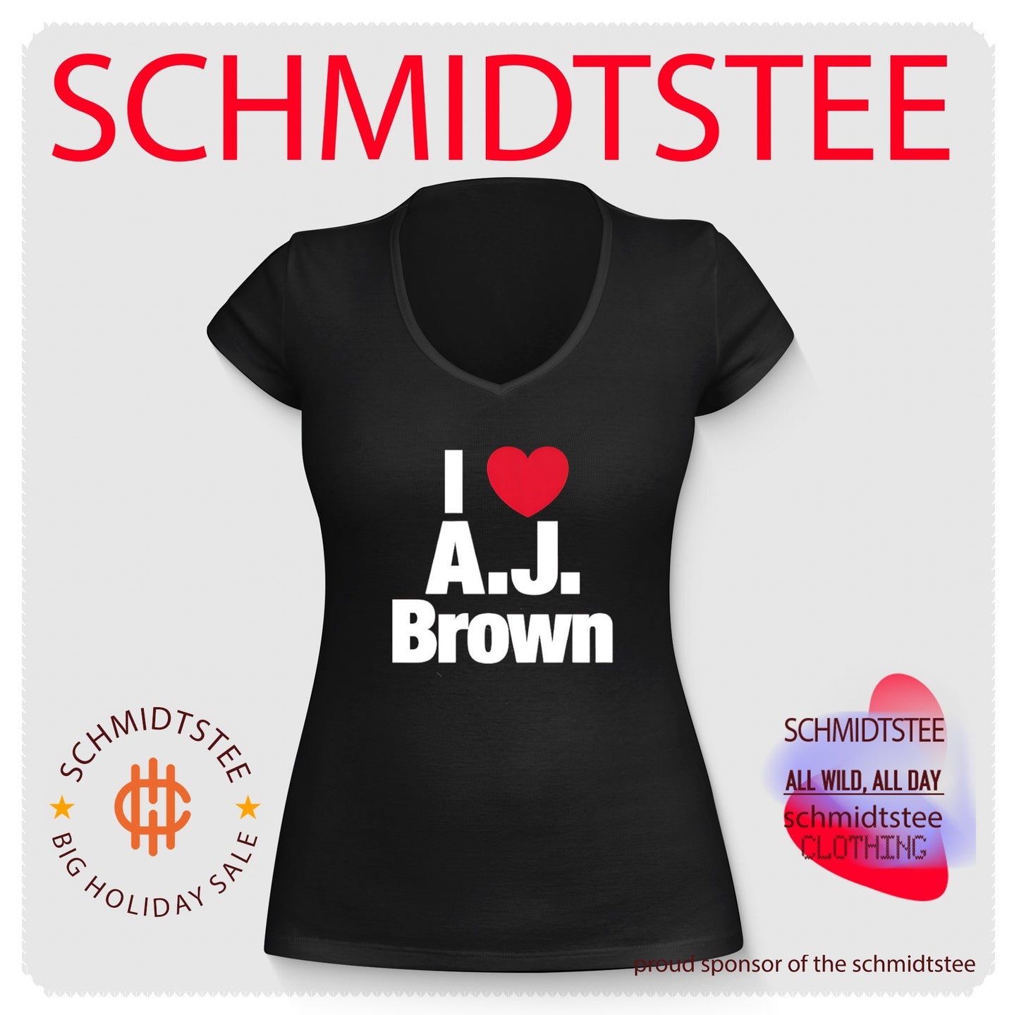 I love A. J. Brown New England Patriots heart shirt