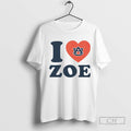 I Love Zoe Slaughter Heart Auburn Tigers