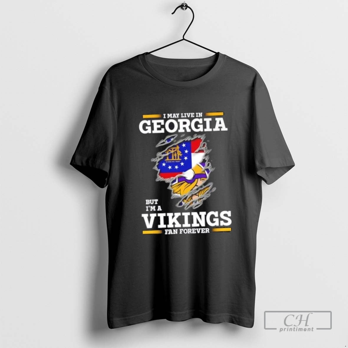 I May Live In Georgia But Im A Minnesota Vikings Fan Forever