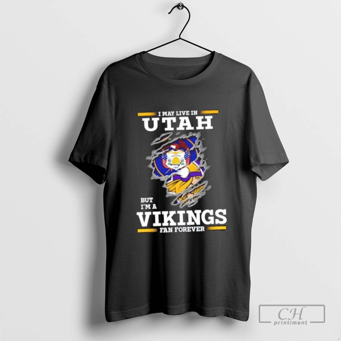 I May Live In Utah But Im A Minnesota Vikings Fan Forever