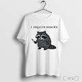 I Require Snacks Raccoon Knife T Shirt