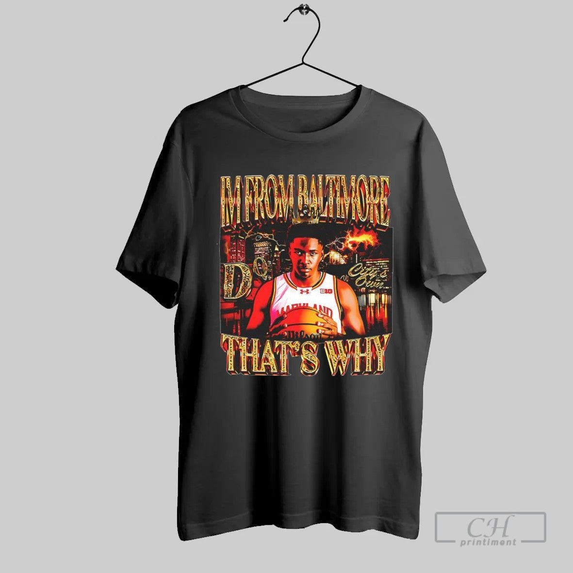 I_m From Baltimore D Q City_s Own That_s Why Basketball Player Crown Baltimore