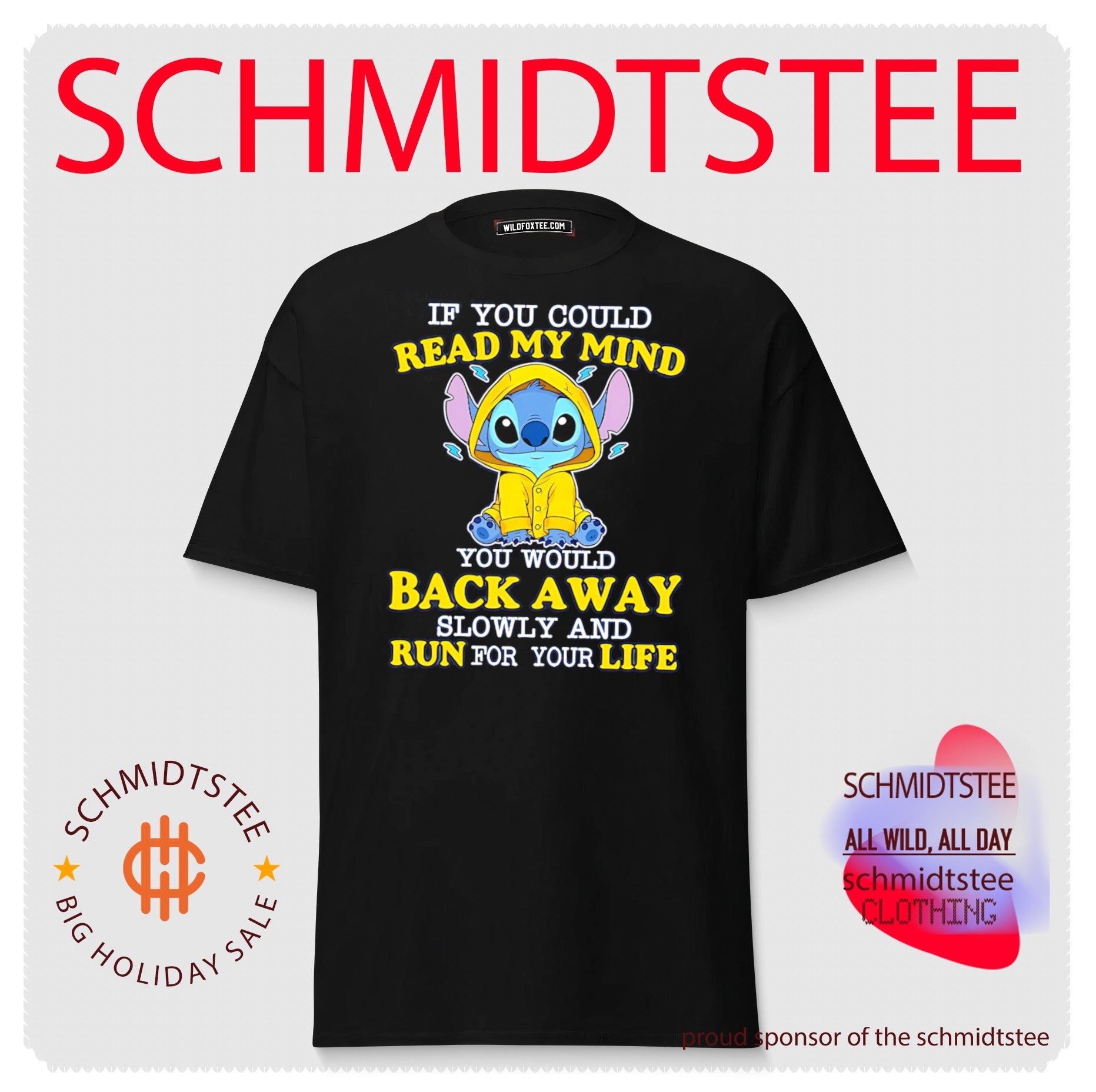 If you could read my mind you would back away slowly Stitch shirt