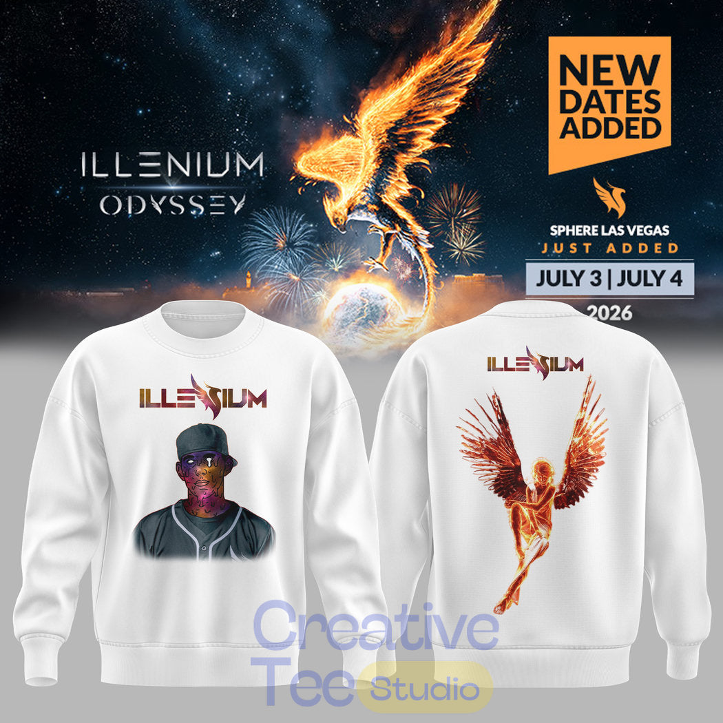 Illenium Odyssey Celestial Wings Guardian Minimal Sweatshirt