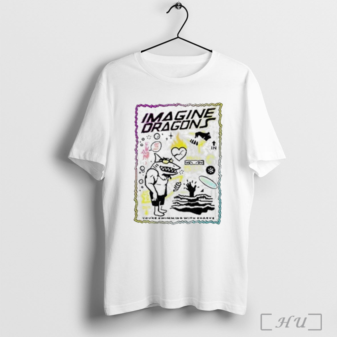 Imagine Dragons Sharks Beach T Shirt