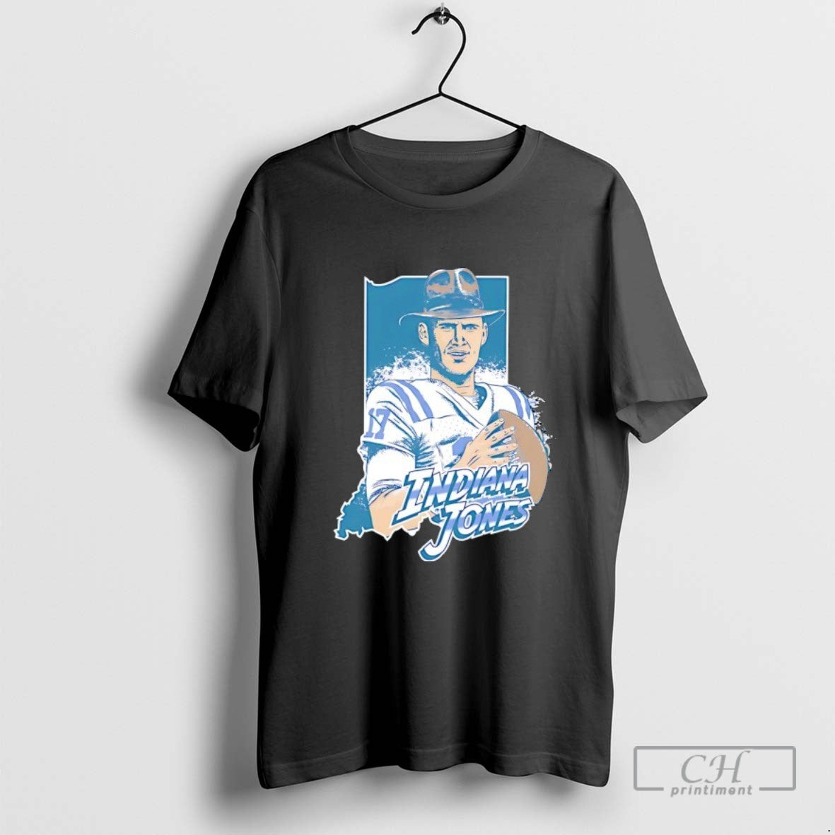 Indiana Jones Wearing Indianapolis Colts Football