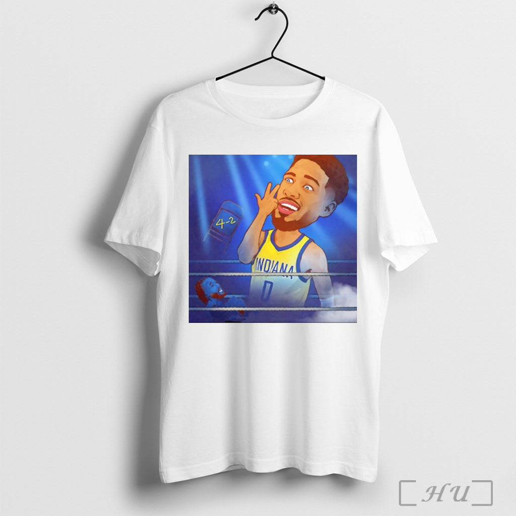 Indiana Pacers Tyrese Haliburton Funny Caricature T Shirt