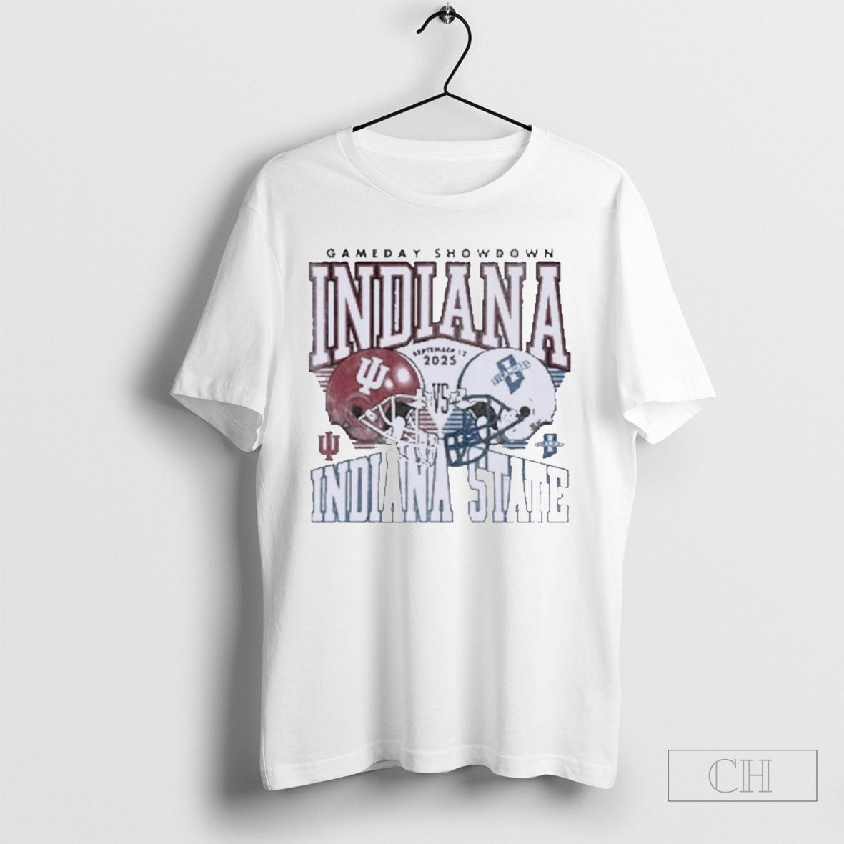 Indiana Vs Indiana State Gameday Showdown Duel Helmet
