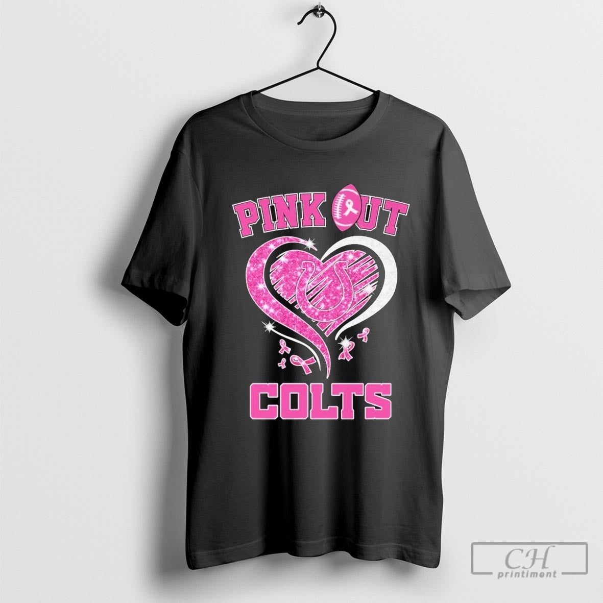 Indianapolis Colts Tackle Breast Cancer Diamond Heart Shirt Sweater