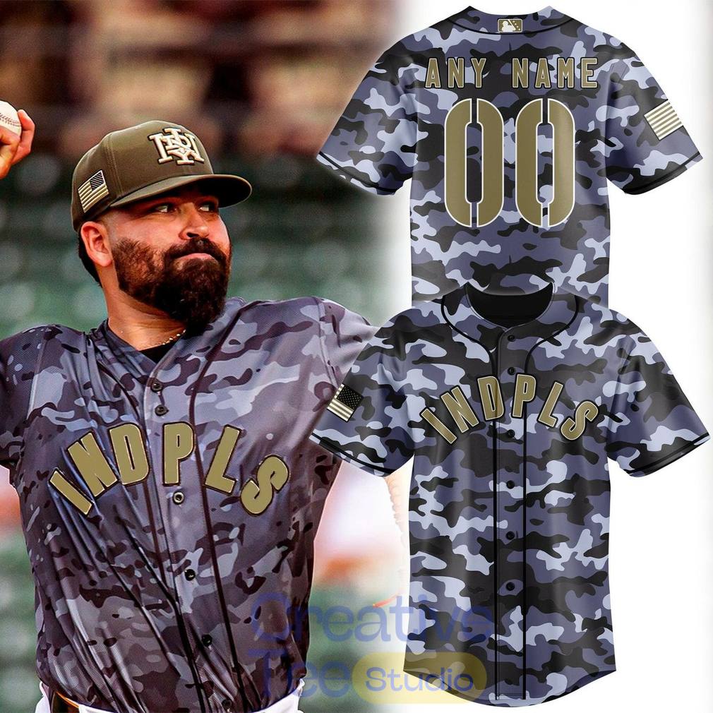 Indianapolis Indians 2026 Memorial Day Camo Custom Jersey