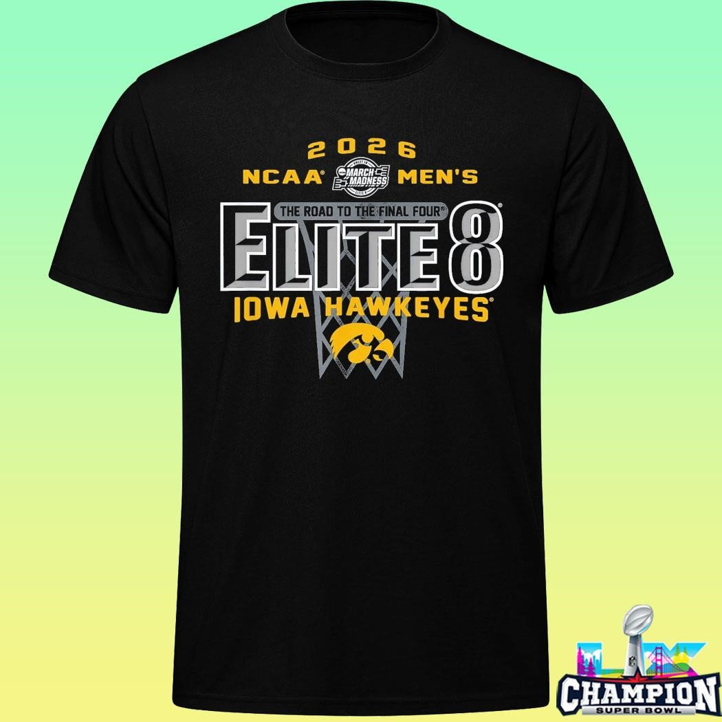 Iowa Hawkeyes Elite 8 2026 Men’s March Madness Basketball Shirt