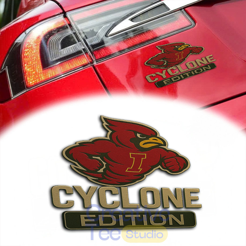 Iowa State Cyclones Custom Car Name Badge