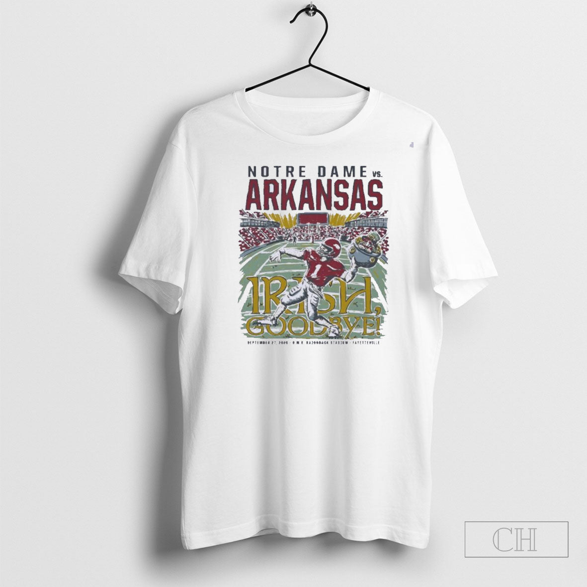 Irish Goodbye Arkansas Vs Notre Dame Game Day 2025