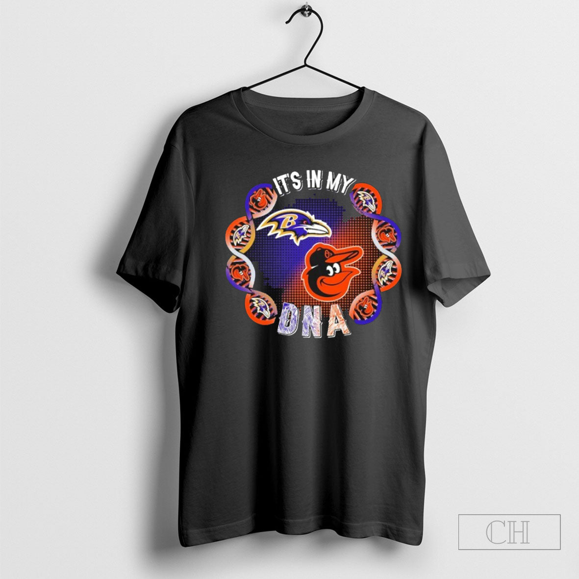 Its In My Dna Baltimore Sports Teams Ravens And Orioles Shirt