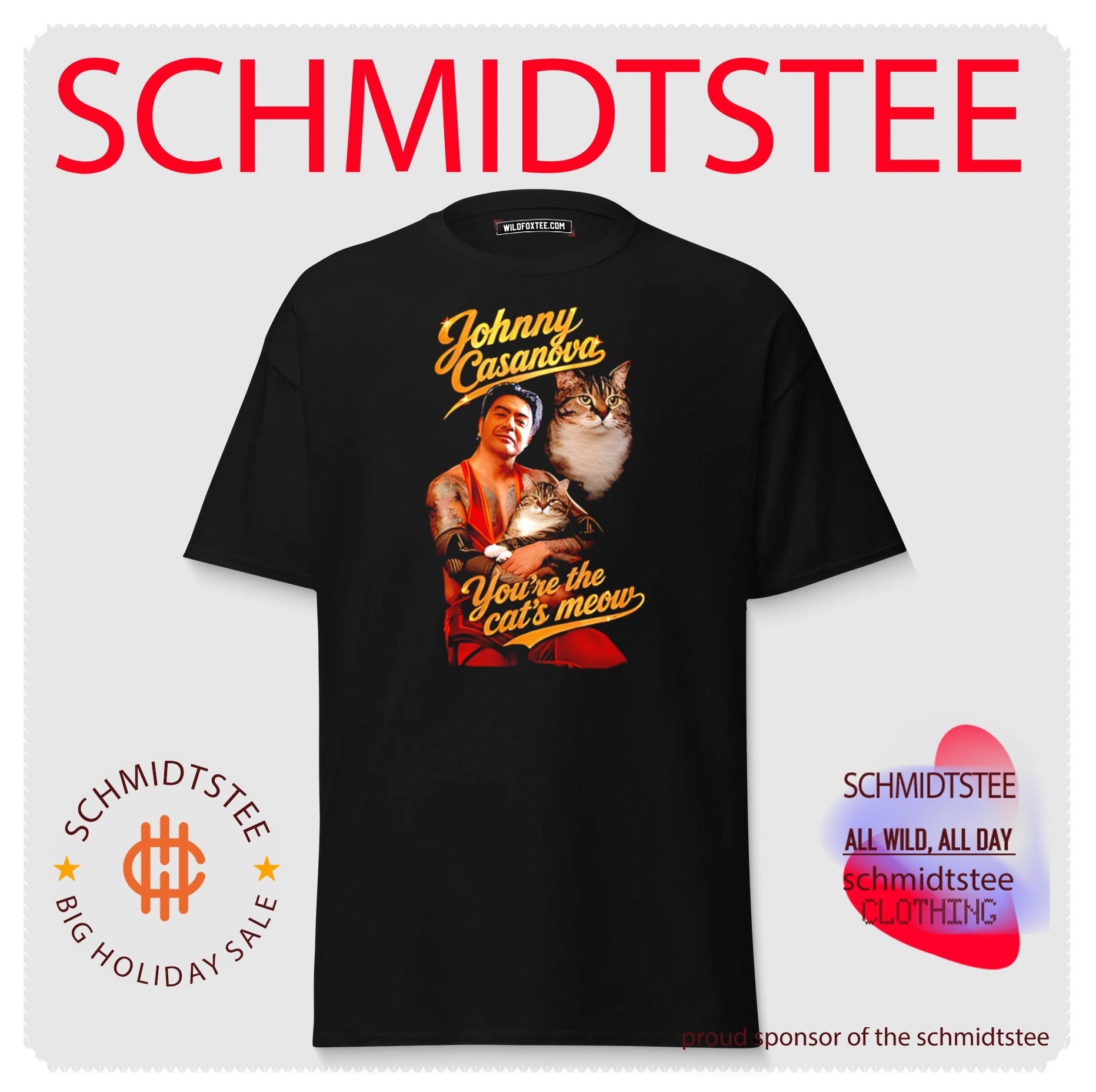 JK Pop Cats Johnny Casanova you’re the cat’s meow shirt