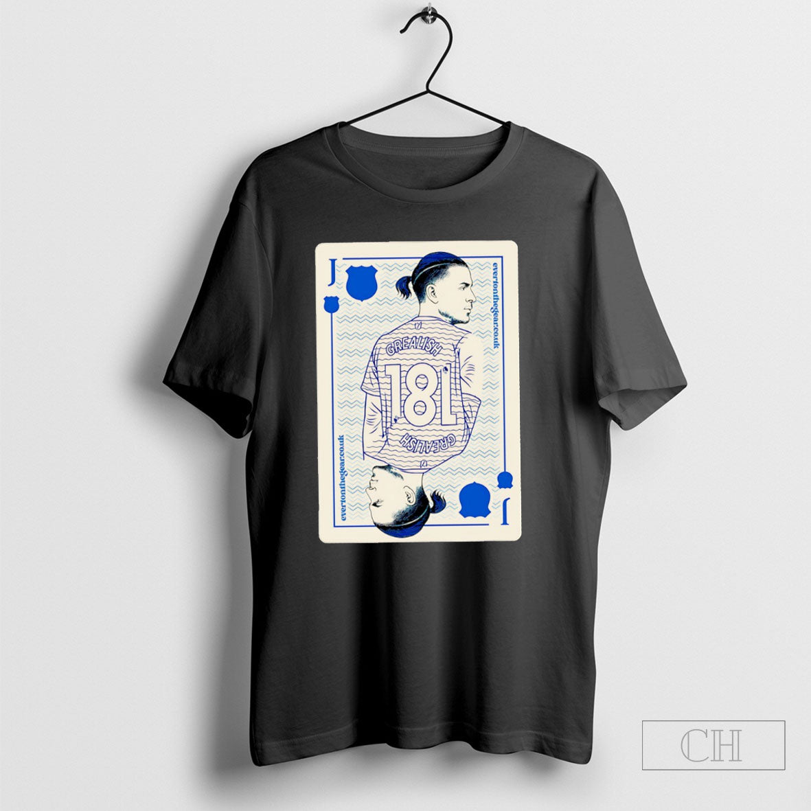 Jack Grealish Everton Fc Playing Card Tee Shirt