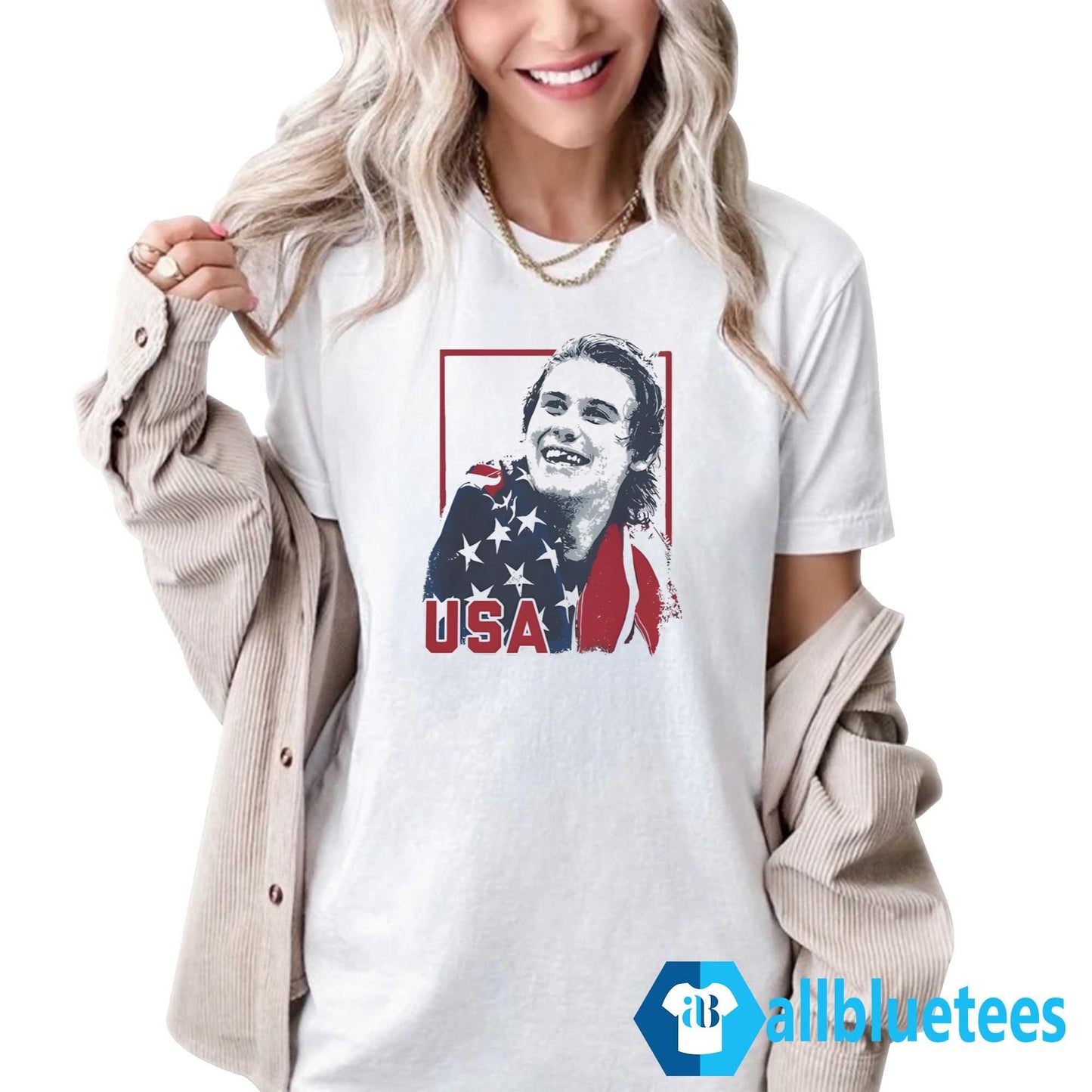 Jack Hughes USA Champion 2026 Hockey Shirt