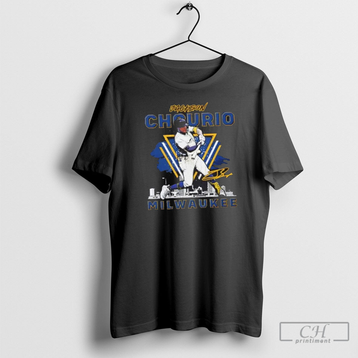 Jackson Chourio Milwaukee Brewers Gritty Signature Shirt Sweater