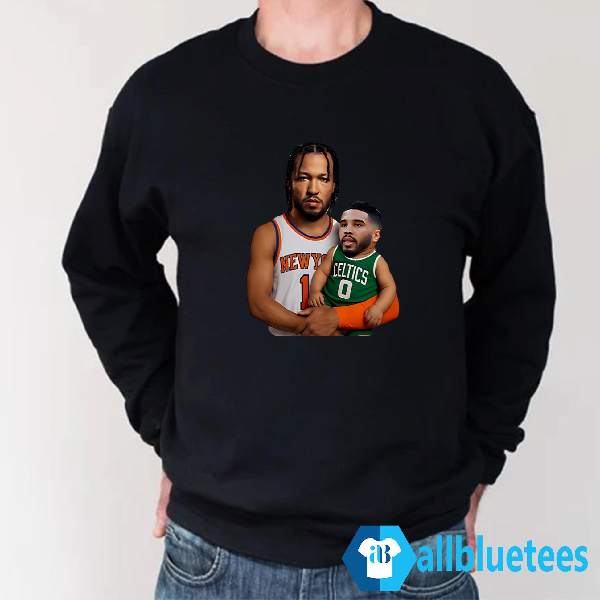 Jalen Brunson Carrying Jayson Tatum Baby Shirt