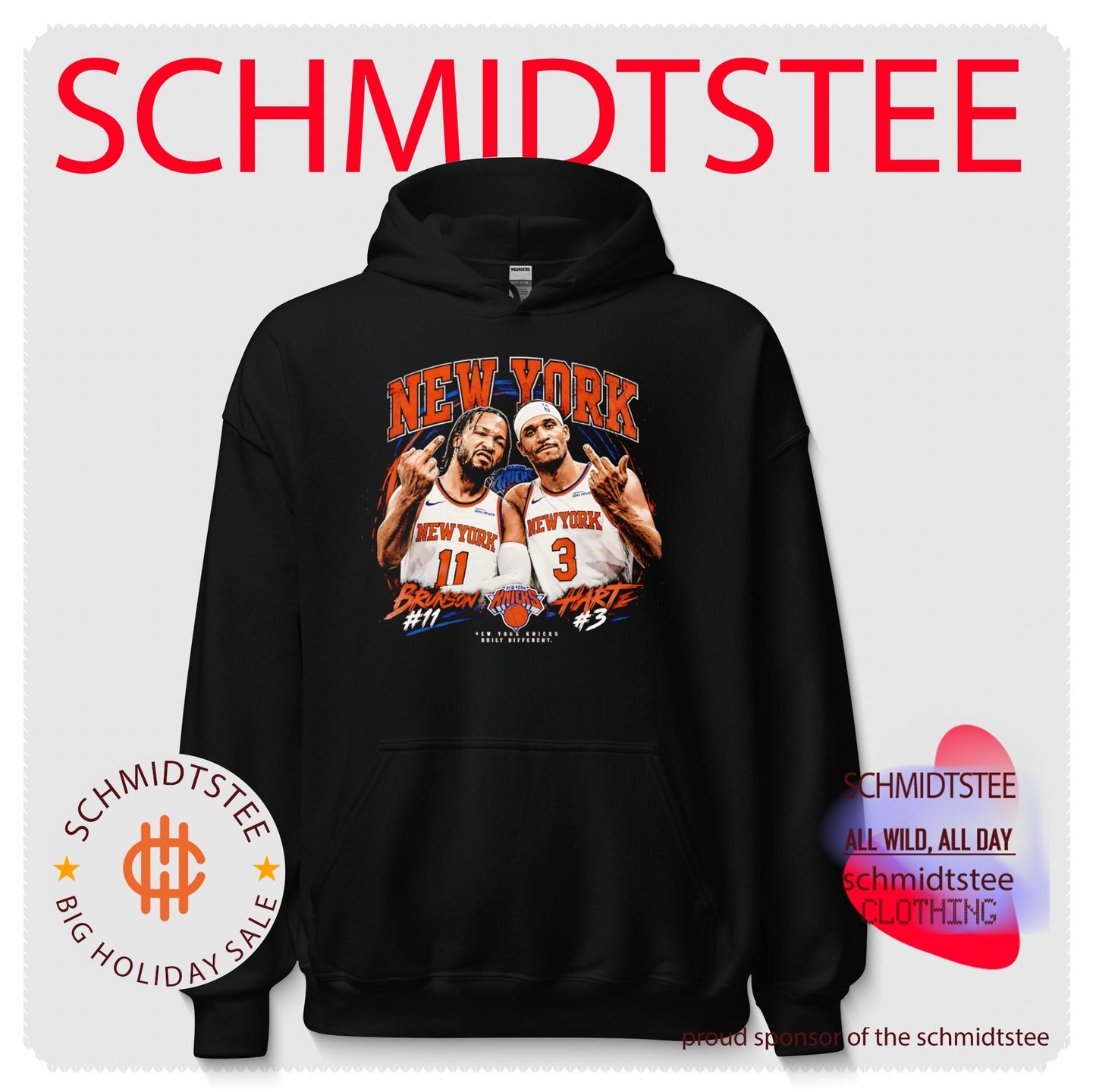 Jalen Brunson Karl-Anthony Towns New York Knicks middle finger shirt