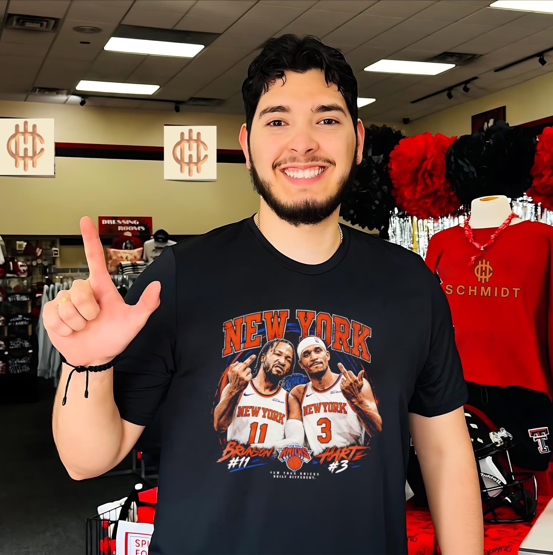 Jalen Brunson Karl-Anthony Towns New York Knicks middle finger shirt
