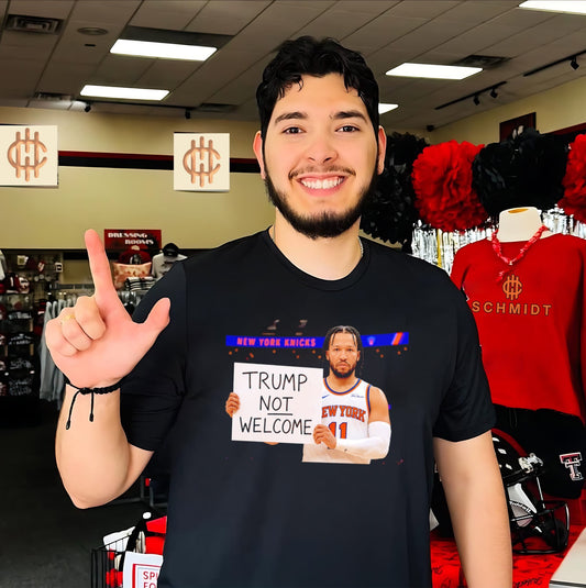 Jalen Brunson New York Knicks Trump not Welcome shirt