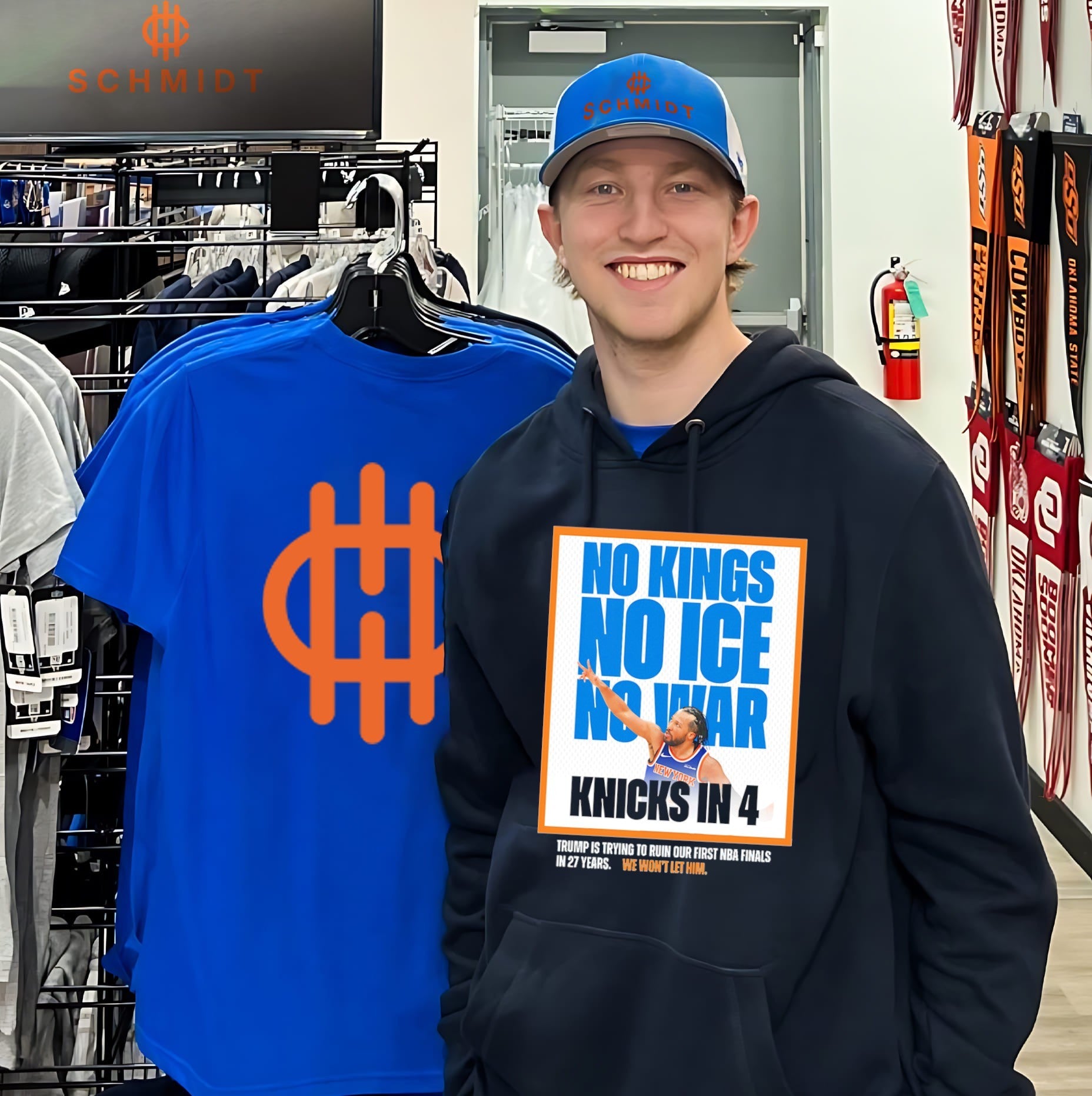 Jalen Brunson New York Knicks no kings no ice no war Knicks in 4 shirt