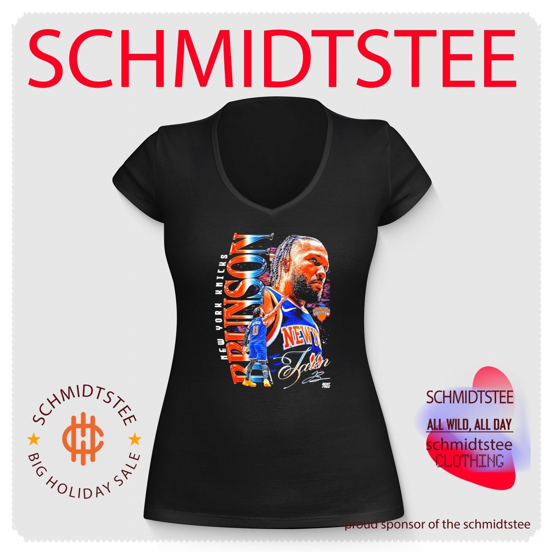 Jalen Brunson New York Knicks signature player collage shirt