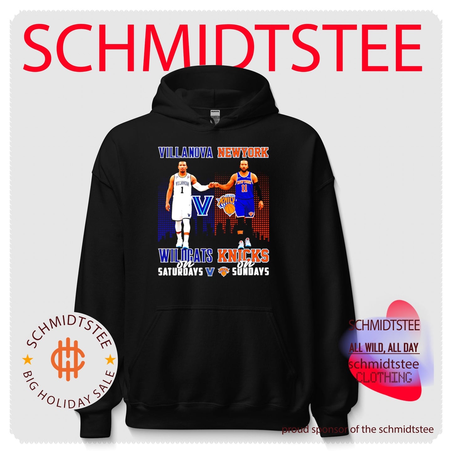 Jalen Brunson Villanova Wildcats On Saturdays Vs New York Knicks On Sundays skyline shirt