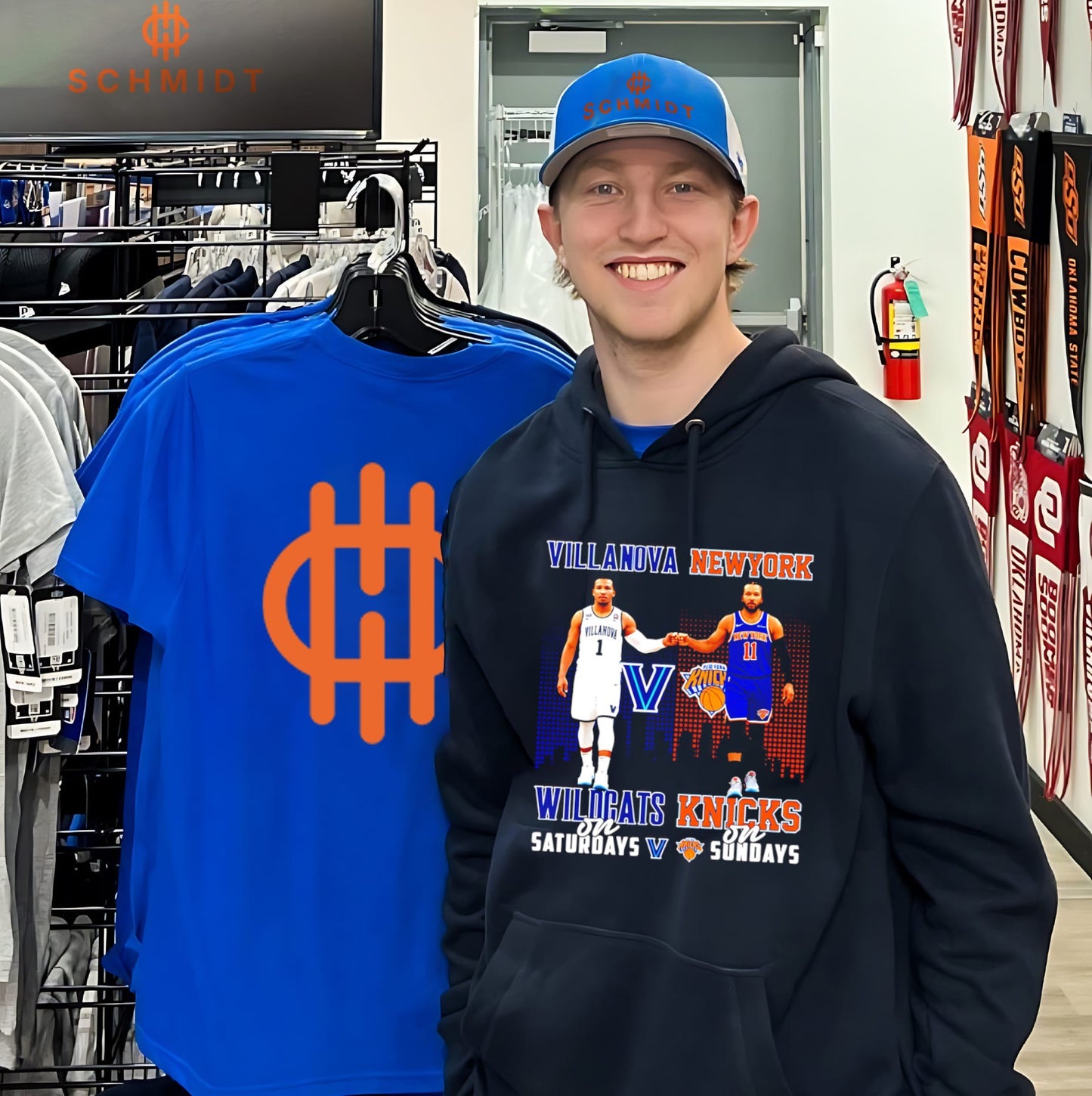 Jalen Brunson Villanova Wildcats On Saturdays Vs New York Knicks On Sundays skyline shirt